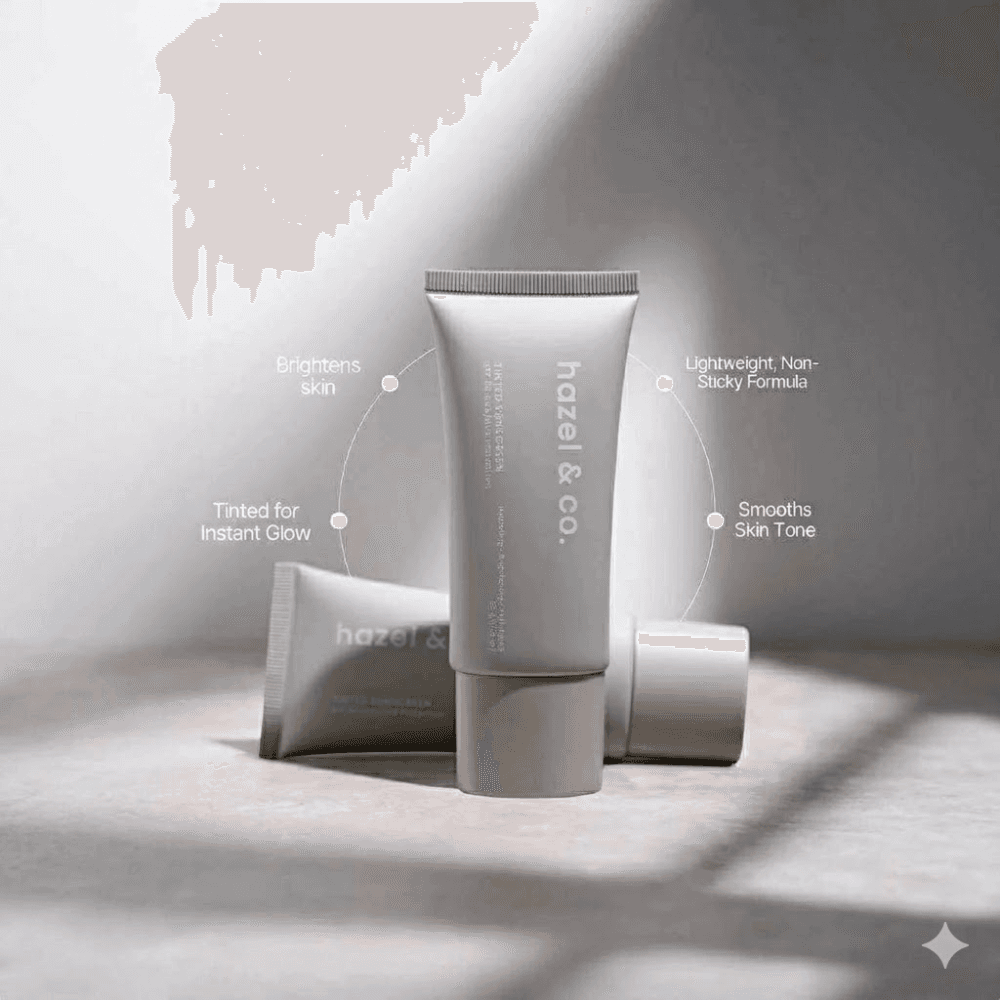 Hazel & Co. Tinted Sunscreen SPF 50 PA+++ | Tone-Adapting Sunscreen with Niacinamide | 35g thumbnail 7