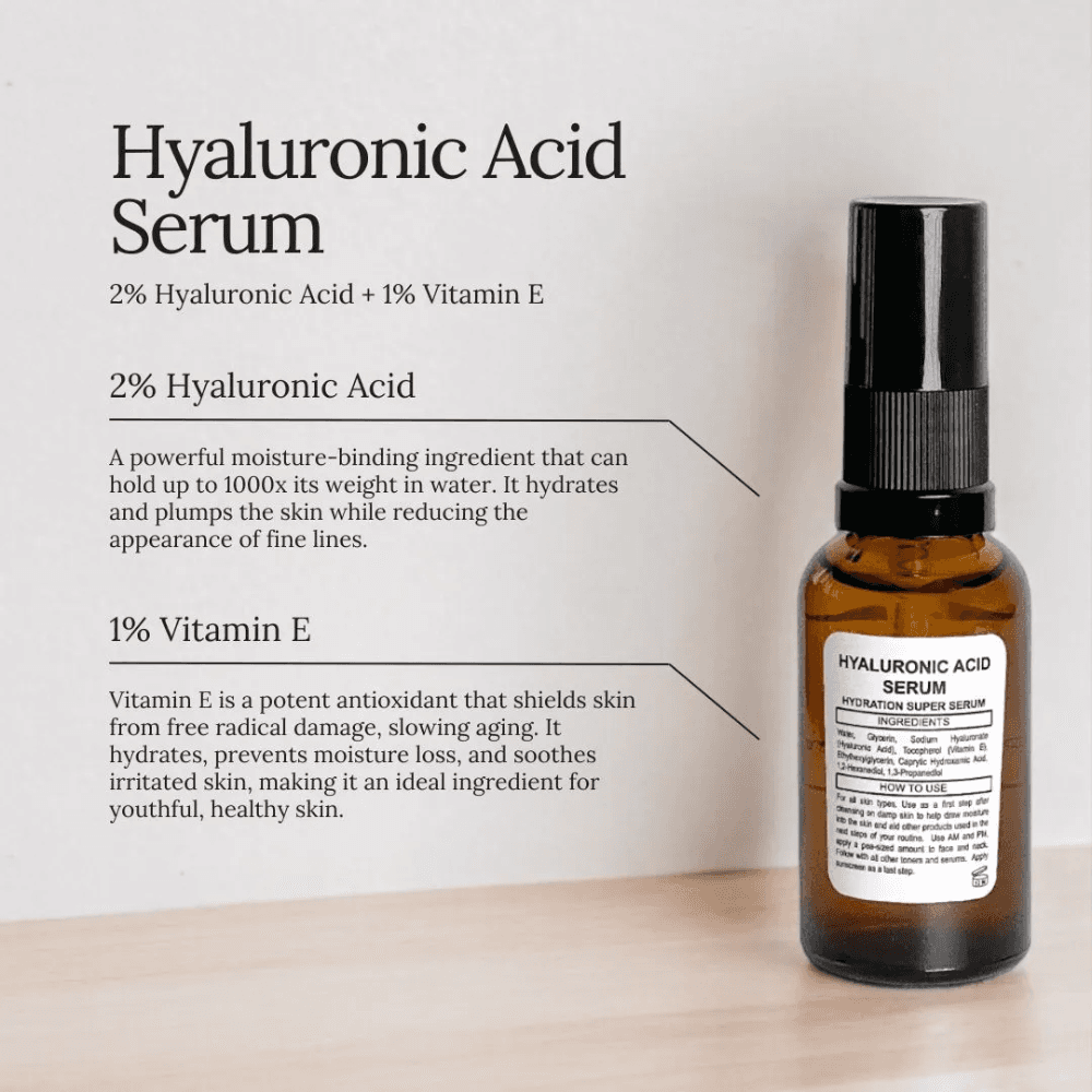 Soul Apothecary Hyaluronic Acid Serum | 2% Hyaluronic Acid + 1% Vitamin E Hydrating Serum thumbnail 2