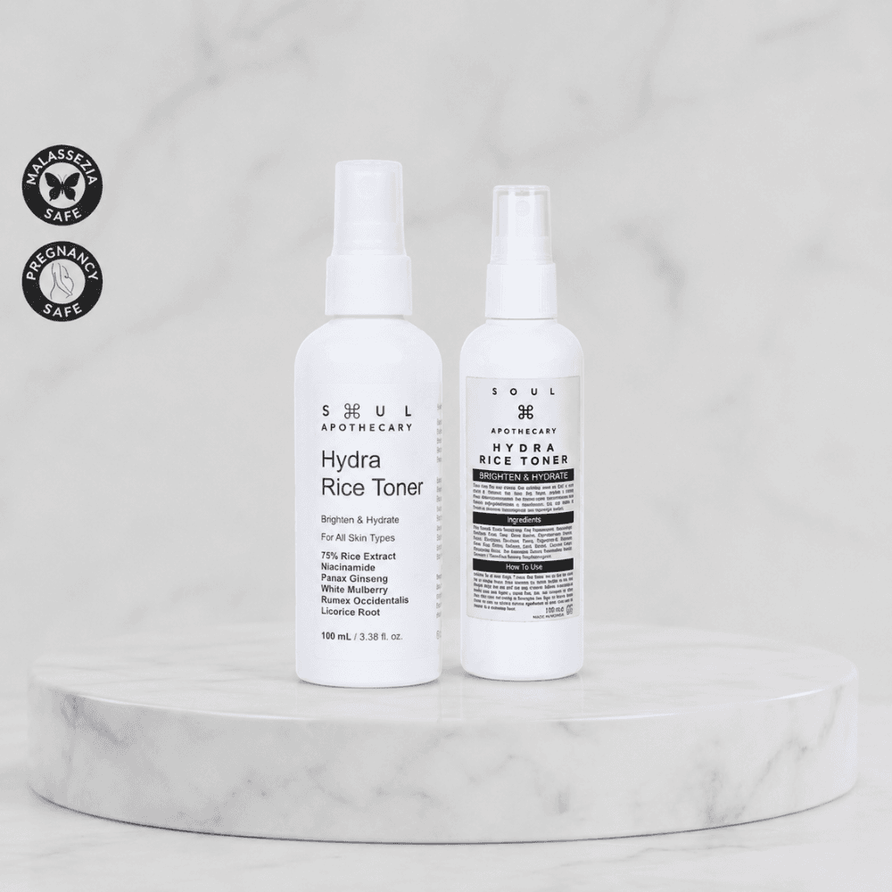 Soul Apothecary Hydra Rice Toner | 75% Rice Extract + 3% Niacinamide + Ginseng Brightening Toner