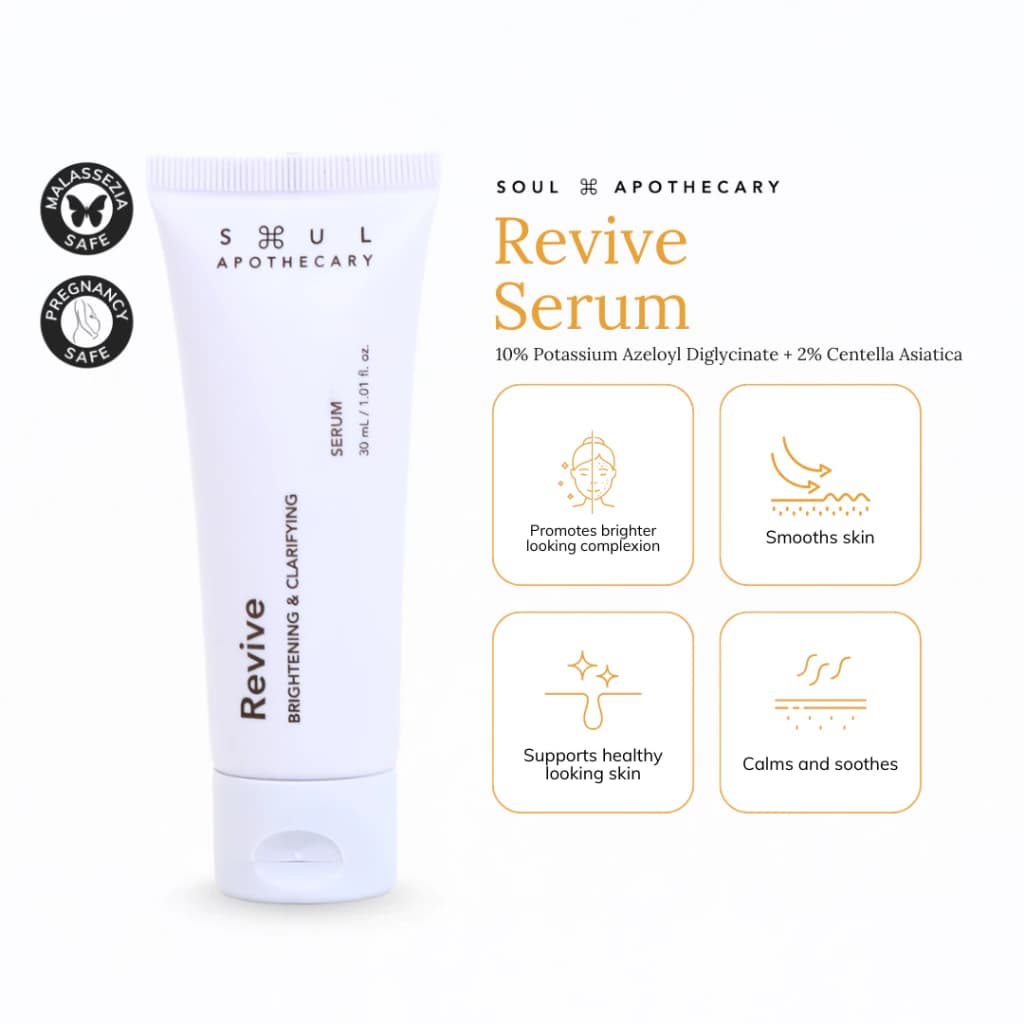 Soul Apothecary Revive Serum | 10% Azelaic Acid Derivative + Centella + Salicylic Acid + Peptides