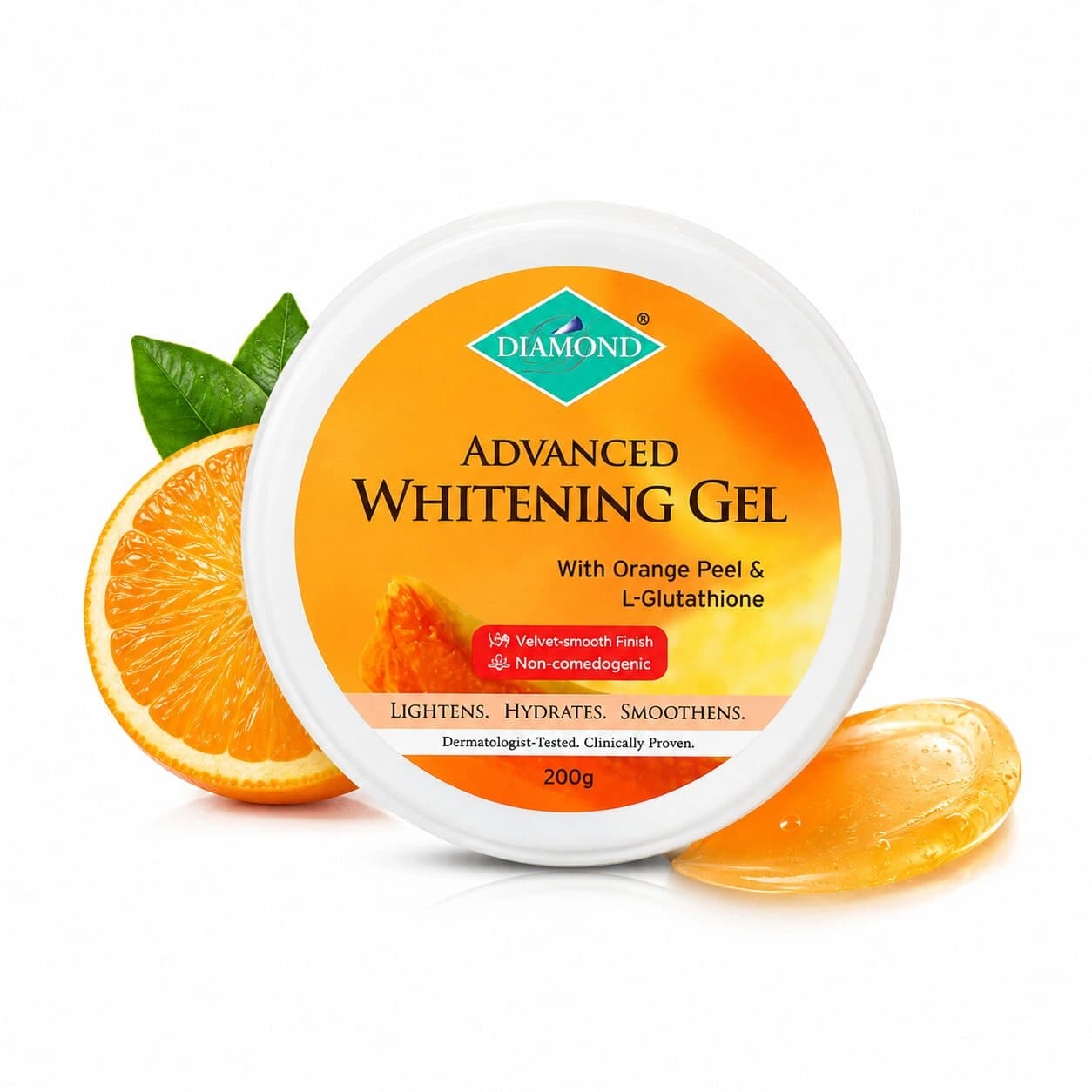 Diamond Advanced Whitening Gel 200g 1pc | With Orange Peel Extract & L-Glutathione